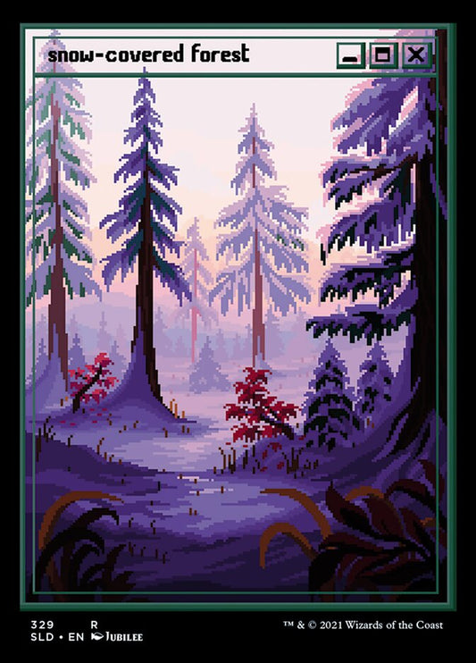 Snow-Covered Forest (Secret Lair) (#329) (Full Art): Secret Lair Drop