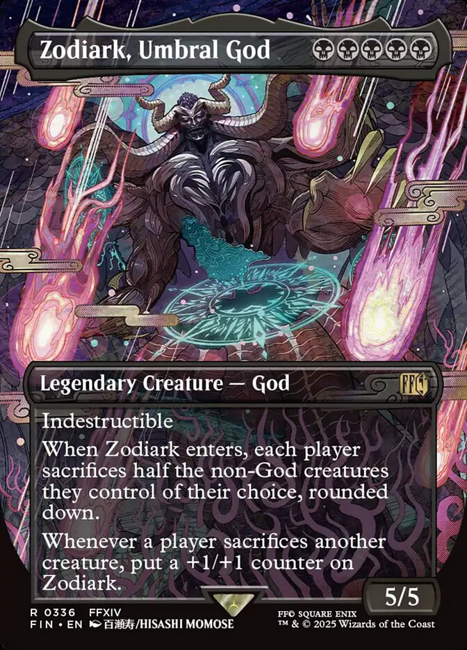 Zodiark, Umbral God (#366) (Borderless) - (Foil): Final Fantasy