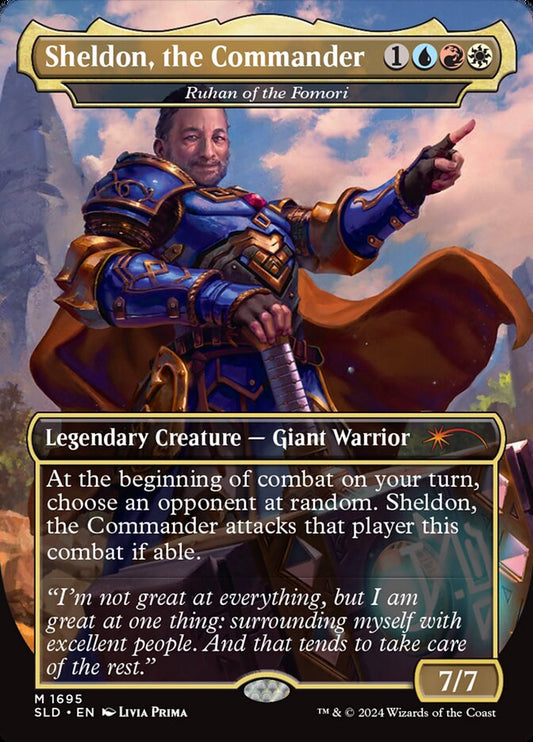 Ruhan of the Fomori (Sheldon, the Commander) (Secret Lair) (Borderless) - (Foil)