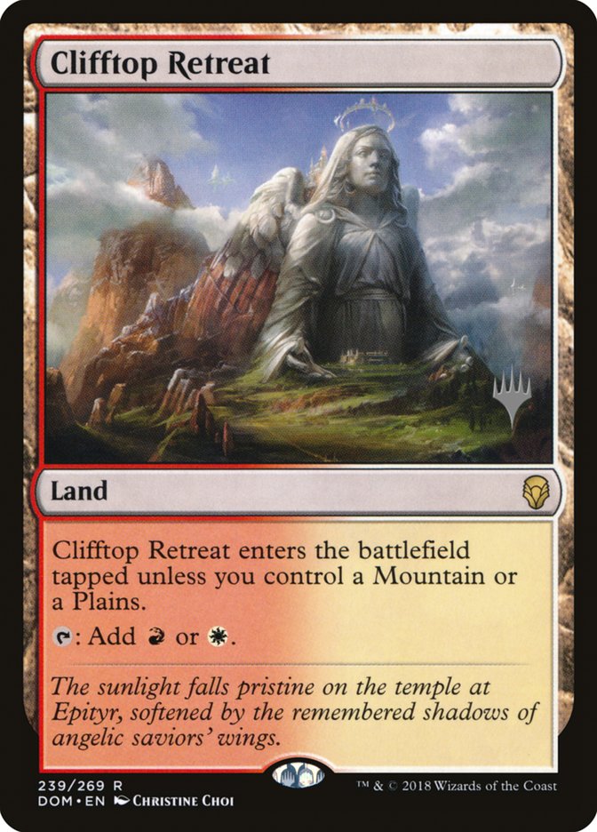 Clifftop Retreat (Promo Pack) (Dominaria) - (Foil): Dominaria Promos