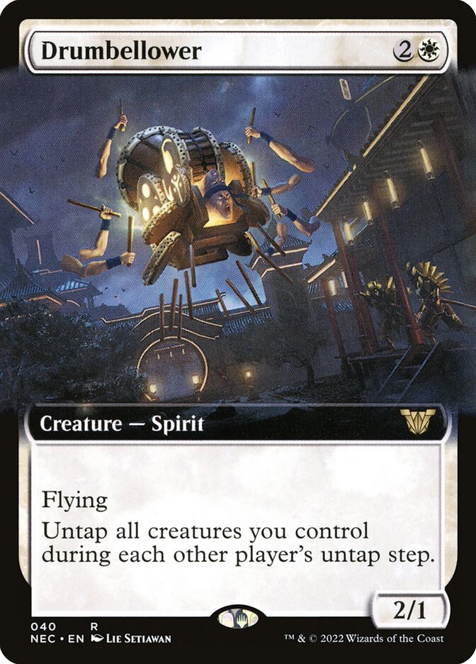 Drumbellower (Extended Art): Neon Dynasty Commander