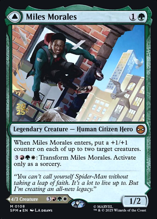 Miles Morales // Ultimate Spider-Man (Prerelease) (Marvel's Spider-Man) - (Foil): Marvel's Spider-Man Promos