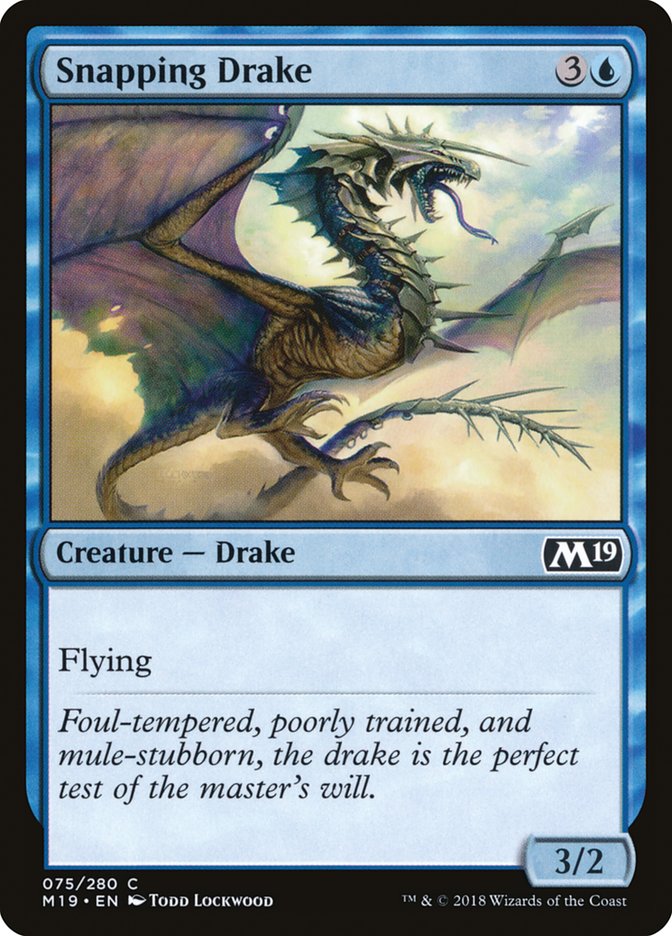 Snapping Drake - (Foil): Core Set 2019