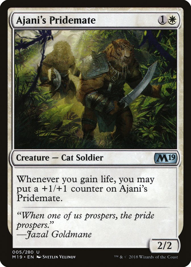 Ajani's Pridemate - (Foil): Core Set 2019
