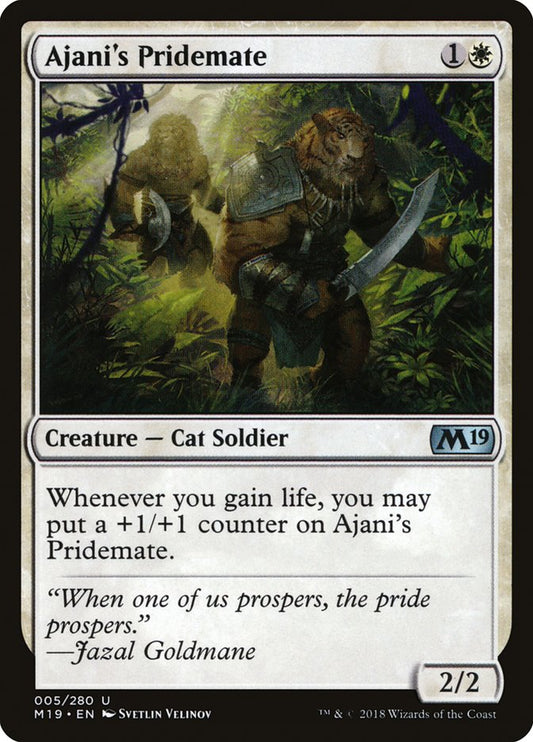 Ajani's Pridemate - (Foil): Core Set 2019
