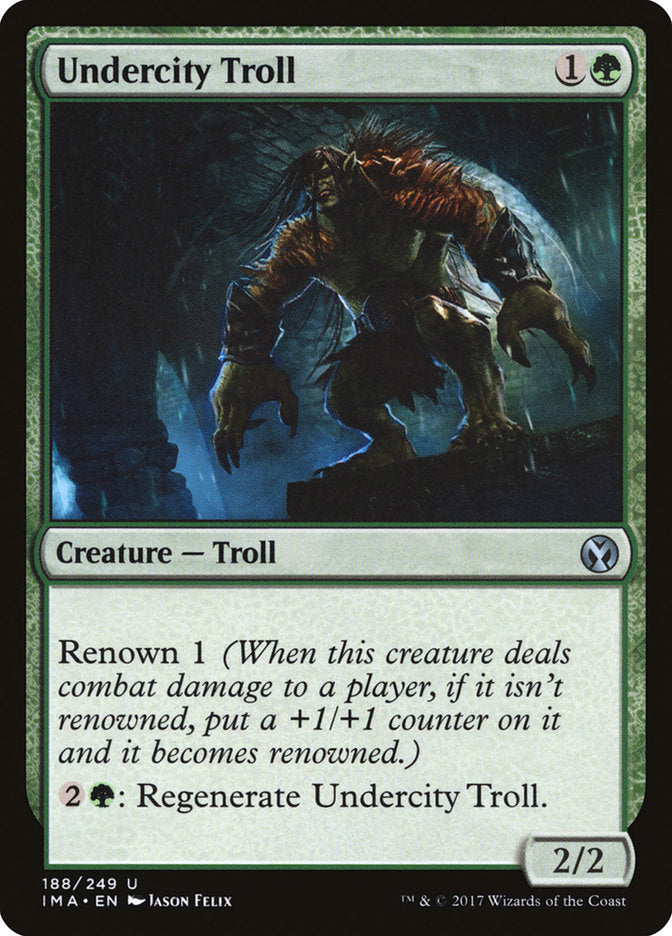 Undercity Troll - (Foil): Iconic Masters
