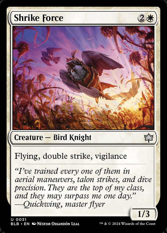 Shrike Force - (Foil): Bloomburrow