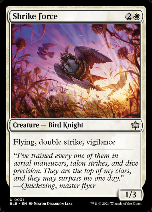 Shrike Force - (Foil): Bloomburrow