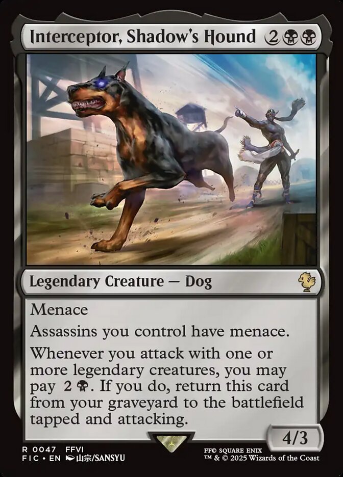 Interceptor, Shadow's Hound - (Foil): Final Fantasy Commander