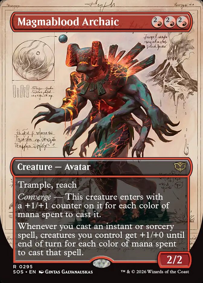 Magmablood Archaic - (Foil): Secrets of Strixhaven