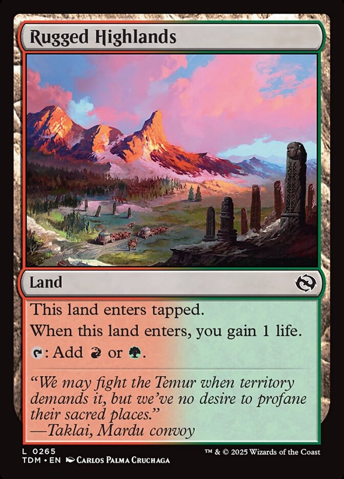Rugged Highlands - (Foil): Tarkir: Dragonstorm