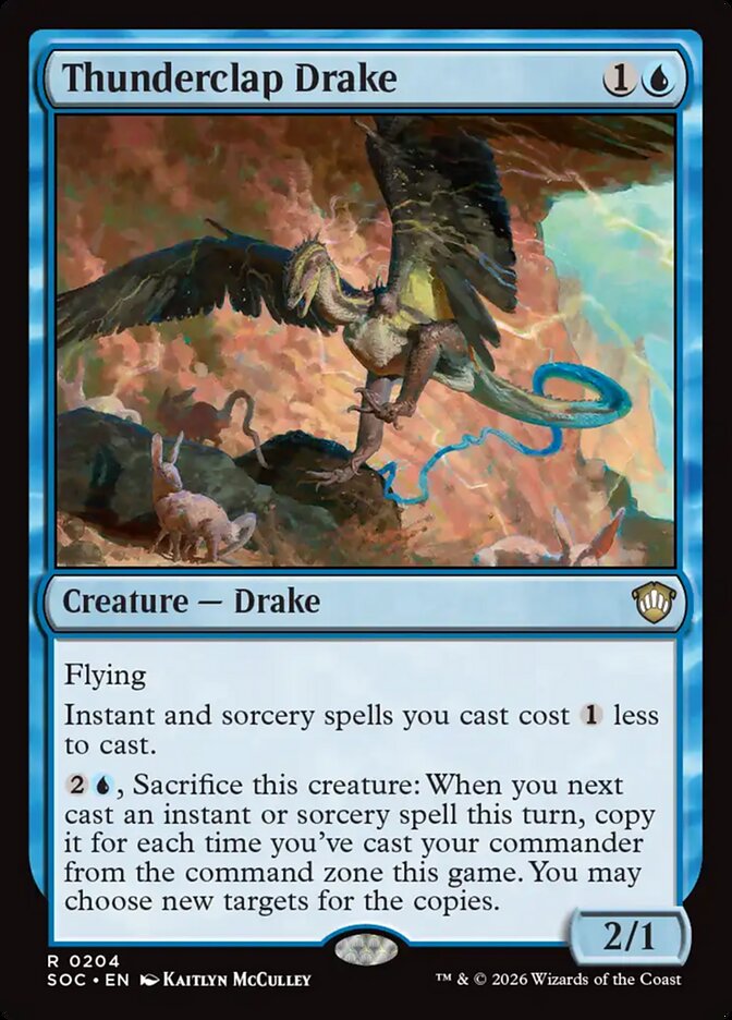 Thunderclap Drake: Secrets of Strixhaven Commander