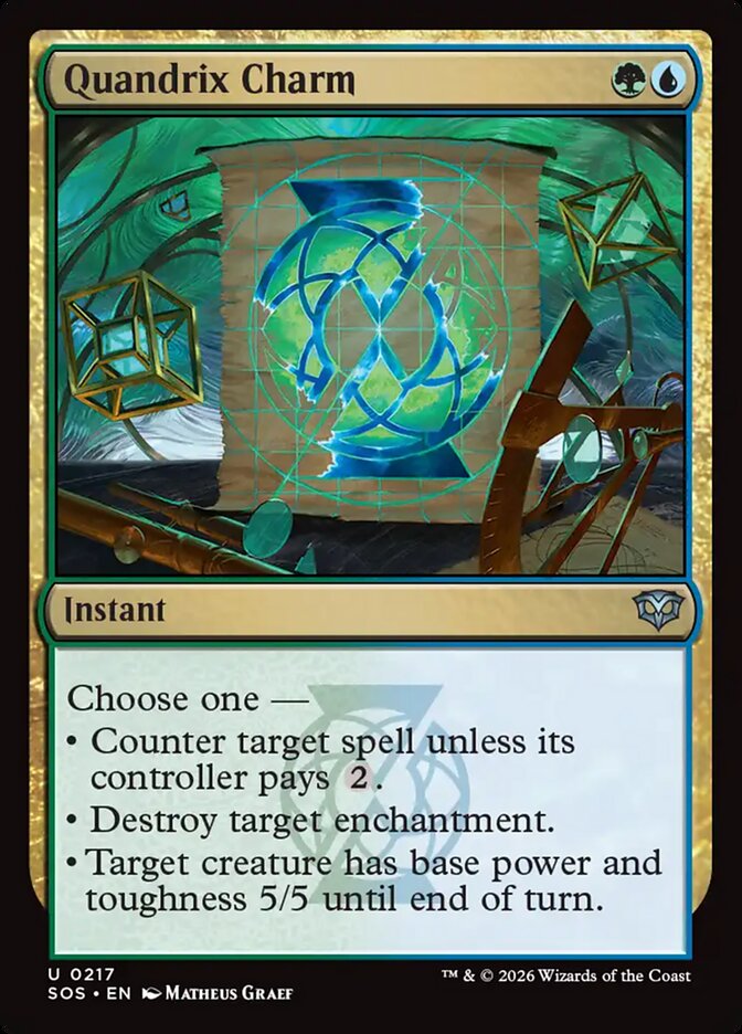 Quandrix Charm - (Foil): Secrets of Strixhaven