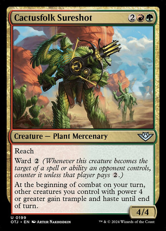 Cactusfolk Sureshot - (Foil): Outlaws of Thunder Junction