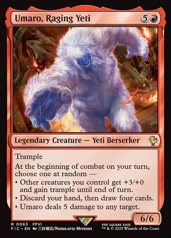 Umaro, Raging Yeti: Final Fantasy Commander