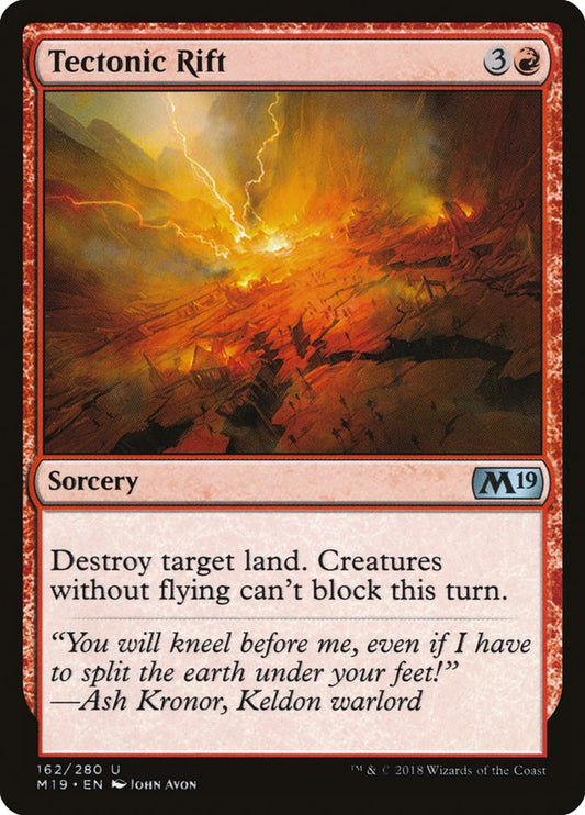 Tectonic Rift - (Foil): Core Set 2019