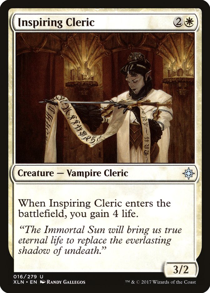 Inspiring Cleric - (Foil): Ixalan