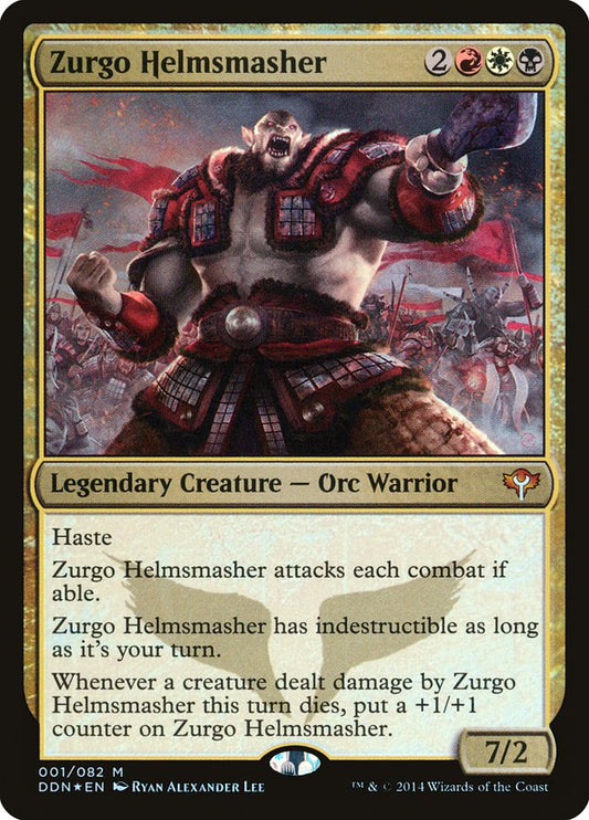 Zurgo Helmsmasher - (Foil): Duel Decks: Speed vs. Cunning