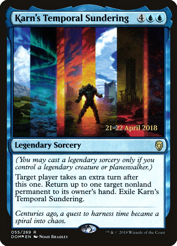 Karn's Temporal Sundering (Prerelease) (Dominaria) - (Foil): Dominaria Promos