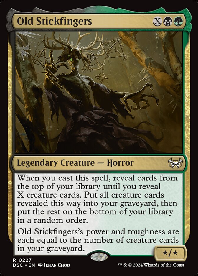 Old Stickfingers: Duskmourn: House of Horror Commander