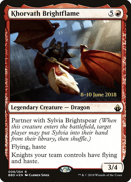 Khorvath Brightflame - (Foil): Battlebond Promos