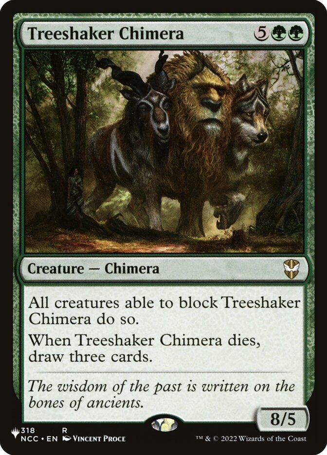 Treeshaker Chimera: The List