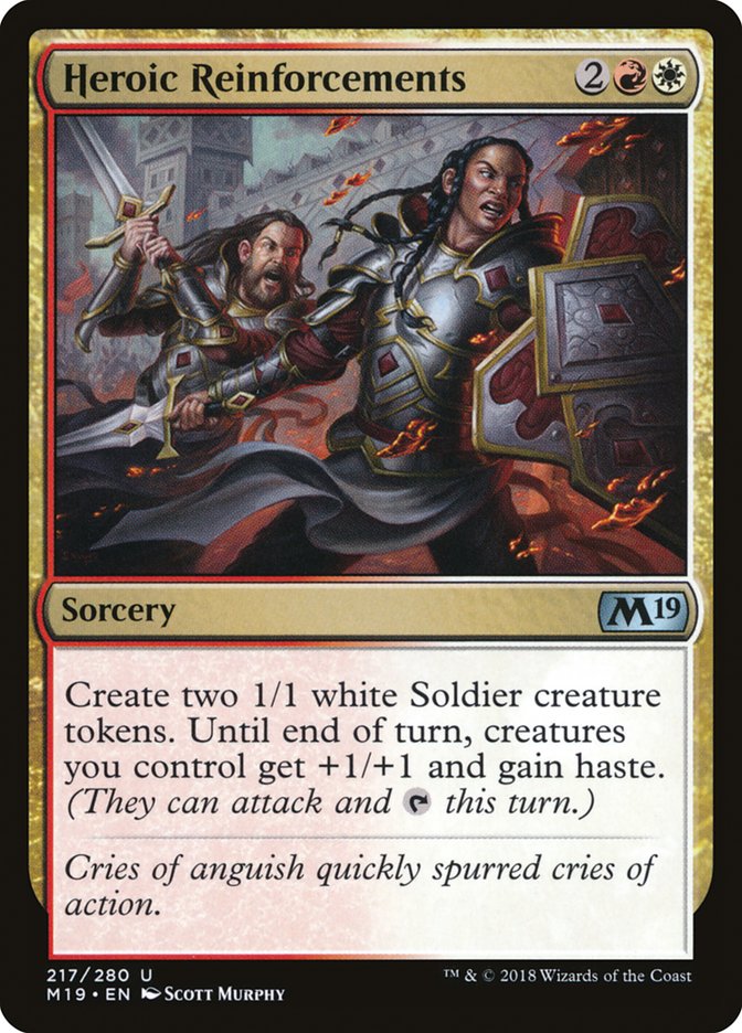 Heroic Reinforcements - (Foil): Core Set 2019