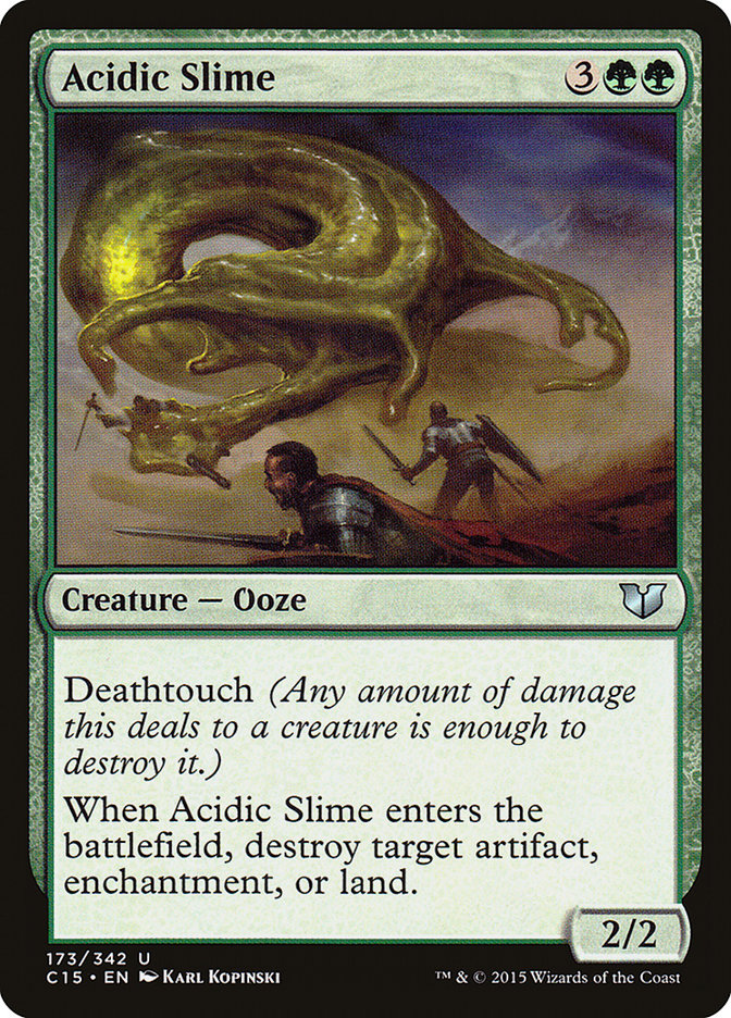 Acidic Slime: Commander 2015