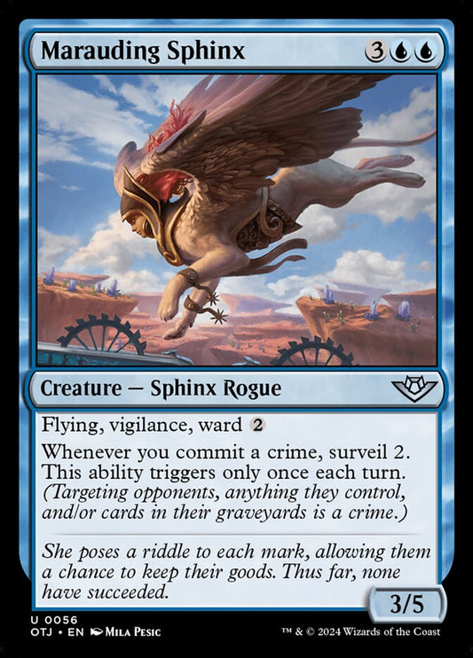 Marauding Sphinx - (Foil): Outlaws of Thunder Junction