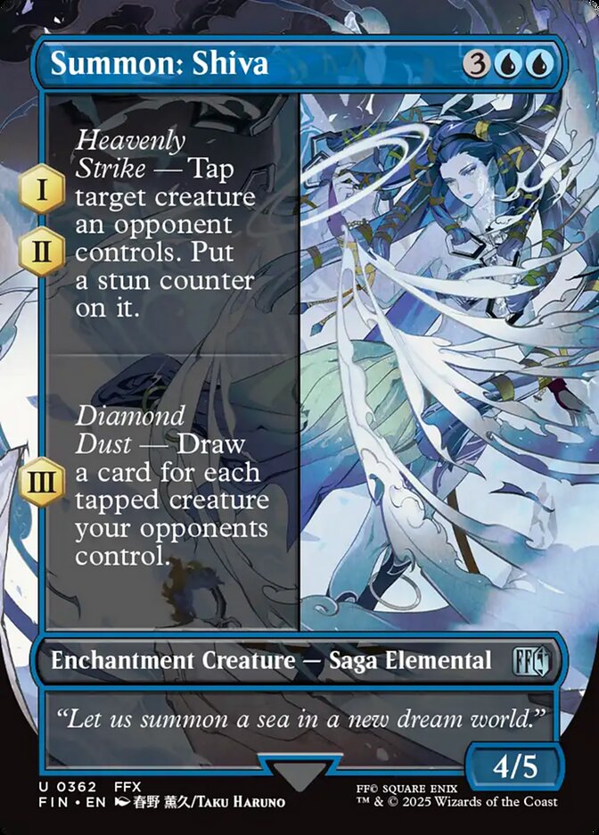 Summon: Shiva (Borderless) - (Foil): Final Fantasy