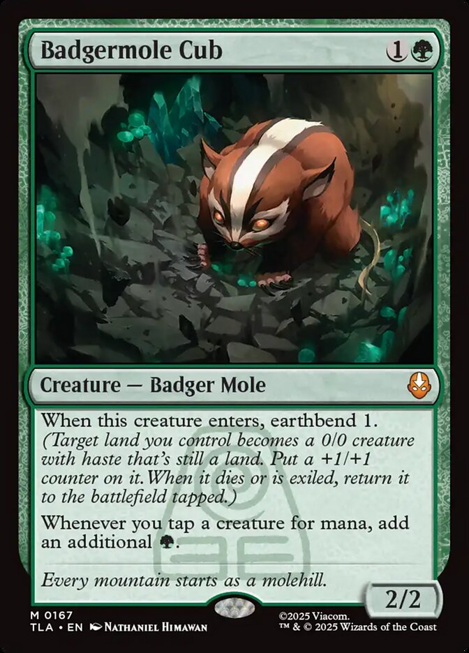 Badgermole Cub - (Foil): Avatar: The Last Airbender