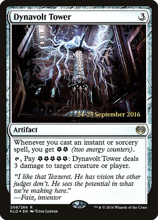 Dynavolt Tower (Prerelease) (Kaladesh) - (Foil): Kaladesh Promos