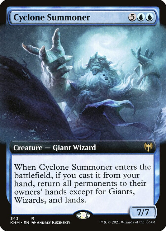 Cyclone Summoner (Extended Art) - (Foil): Kaldheim