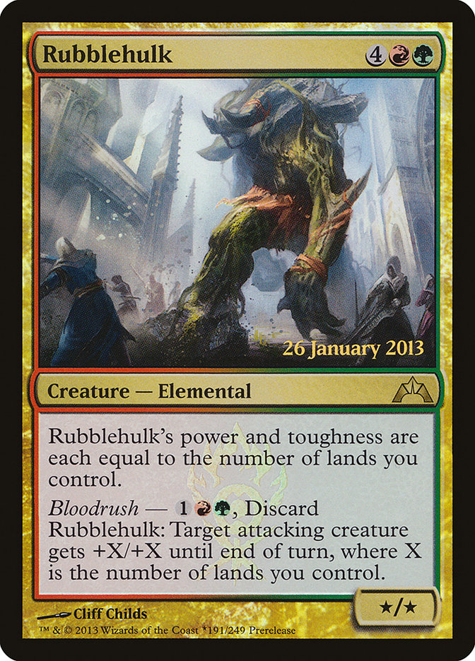 Rubblehulk (Prerelease) (Gatecrash) - (Foil): Gatecrash Promos