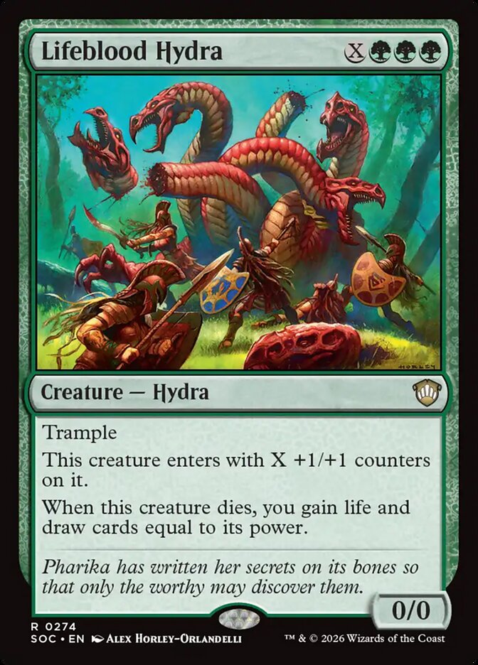 Lifeblood Hydra: Secrets of Strixhaven Commander