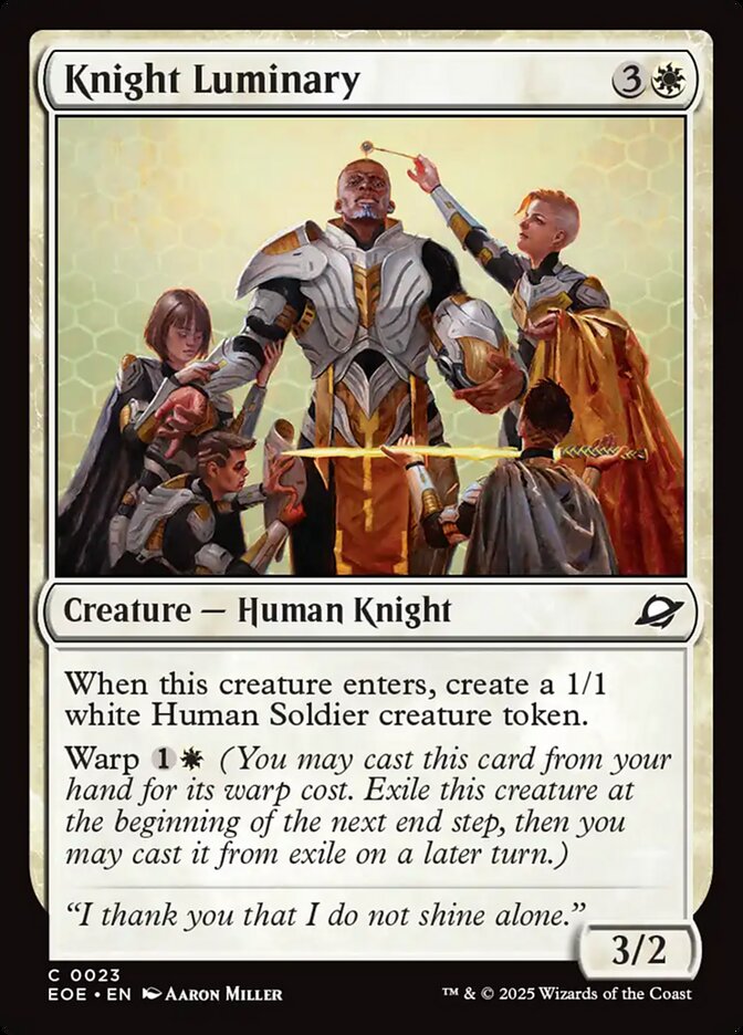 Knight Luminary - (Foil): Edge of Eternities