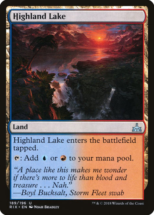Highland Lake - (Foil): Rivals of Ixalan
