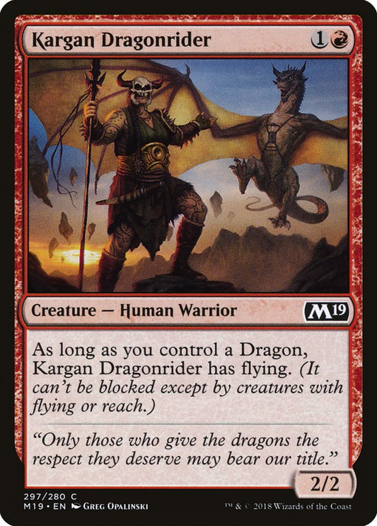 Kargan Dragonrider (Planeswalker Deck): Core Set 2019