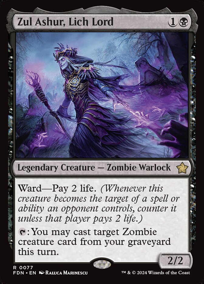 Zul Ashur, Lich Lord - (Foil): Foundations
