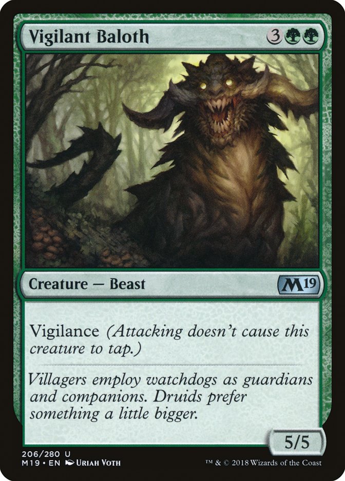 Vigilant Baloth - (Foil): Core Set 2019
