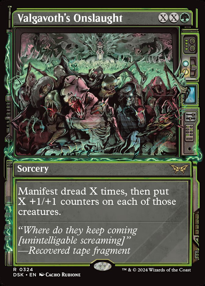 Valgavoth's Onslaught (Showcase) - (Foil): Duskmourn: House of Horror