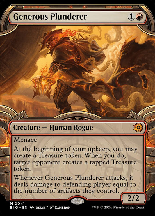 Generous Plunderer (#041) (Showcase) - (Foil): The Big Score