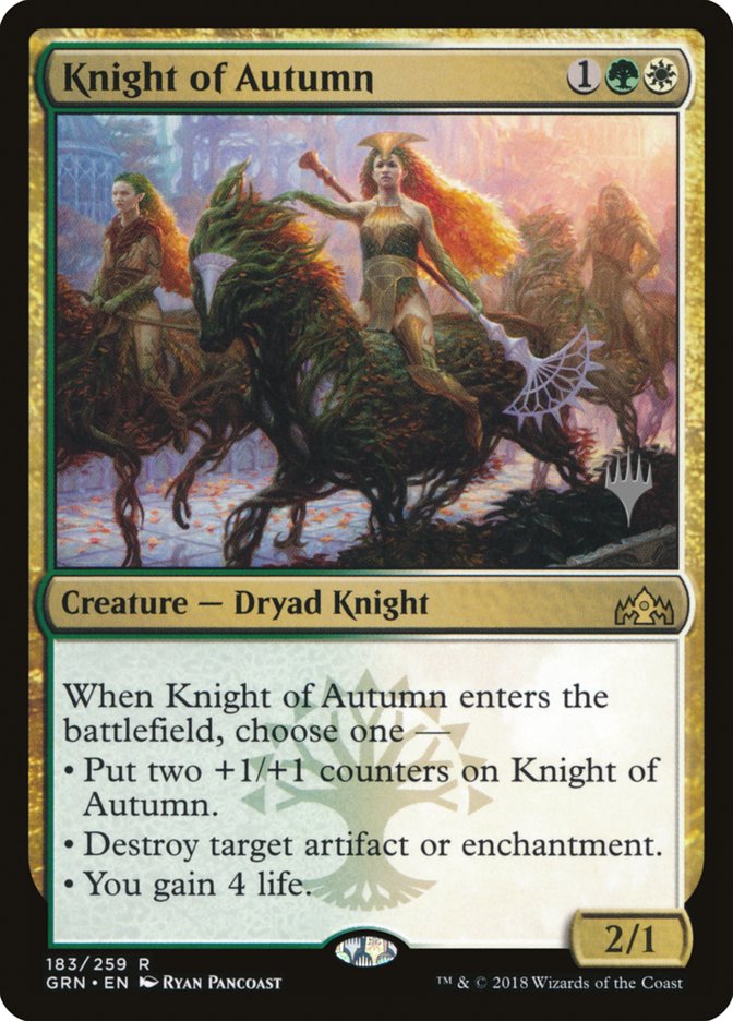 Knight of Autumn (Promo Pack) (Guilds of Ravnica): Guilds of Ravnica Promos