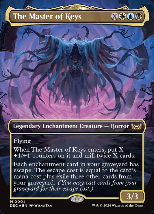 The Master of Keys (Borderless) - (Foil): Duskmourn: House of Horror Commander