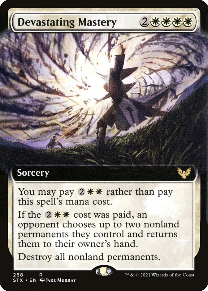 Devastating Mastery (Extended Art) - (Foil): Strixhaven: School of Mages
