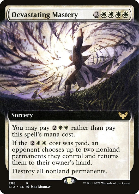 Devastating Mastery (Extended Art) - (Foil): Strixhaven: School of Mages