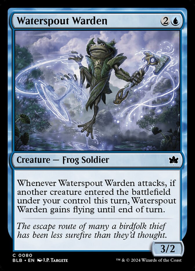 Waterspout Warden - (Foil): Bloomburrow