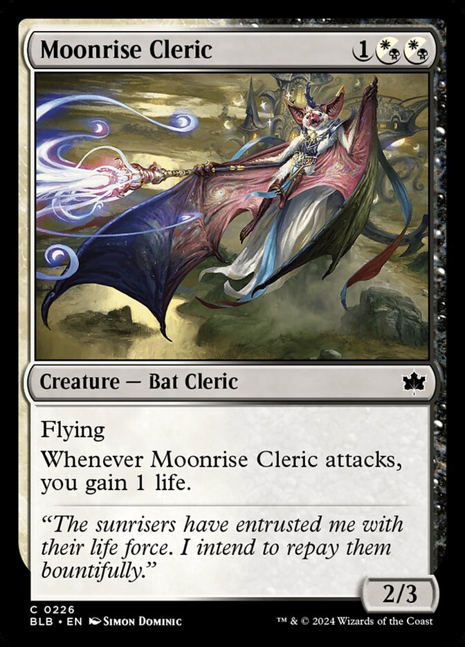 Moonrise Cleric - (Foil): Bloomburrow