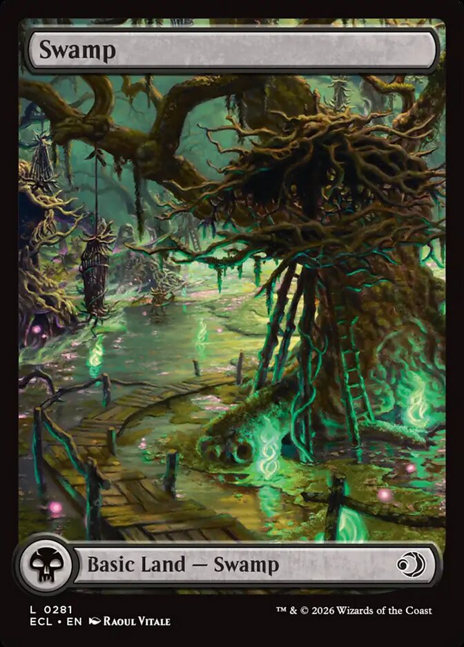 Swamp (#281) - (Foil): Lorwyn Eclipsed