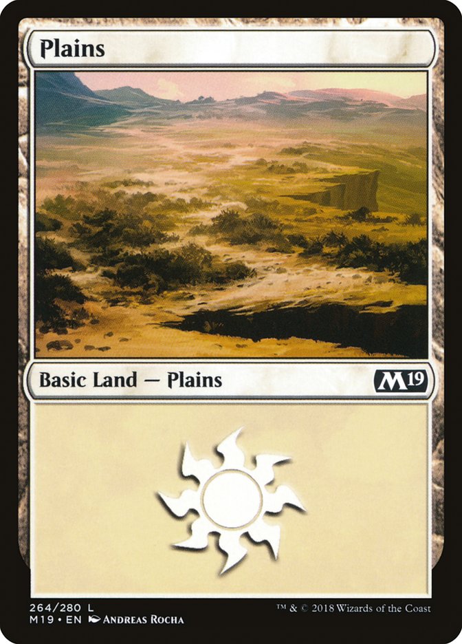 Plains (#264) - (Foil): Core Set 2019